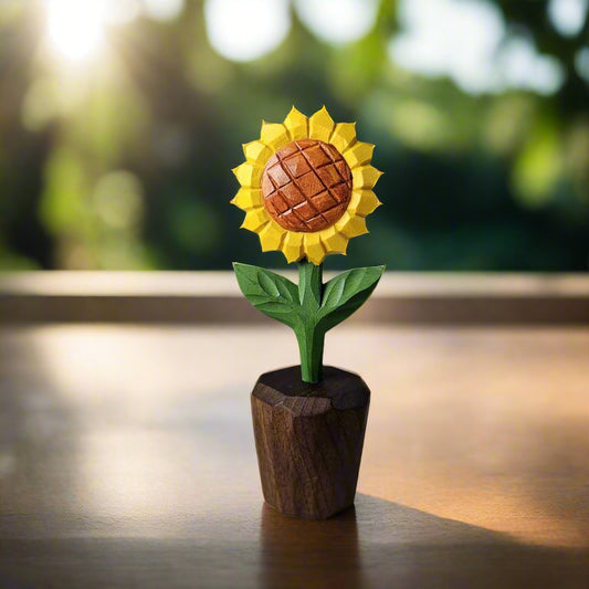 Sunflower Wooden Sculpture
