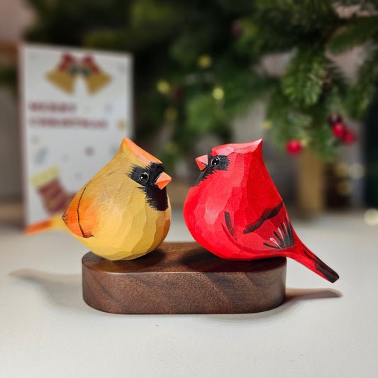 Northern Cardinal Couple on Stand