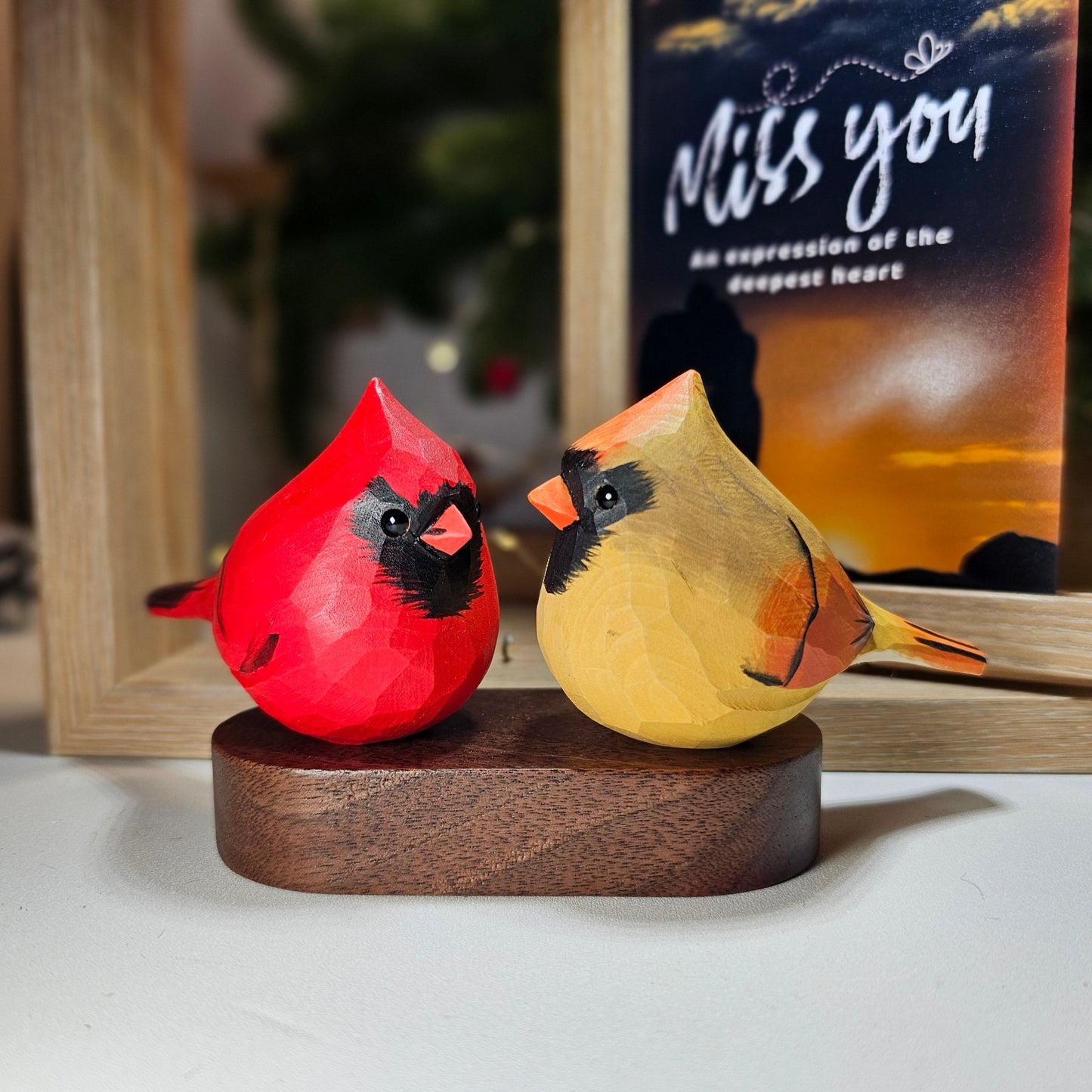 Northern Cardinal Couple on Stand