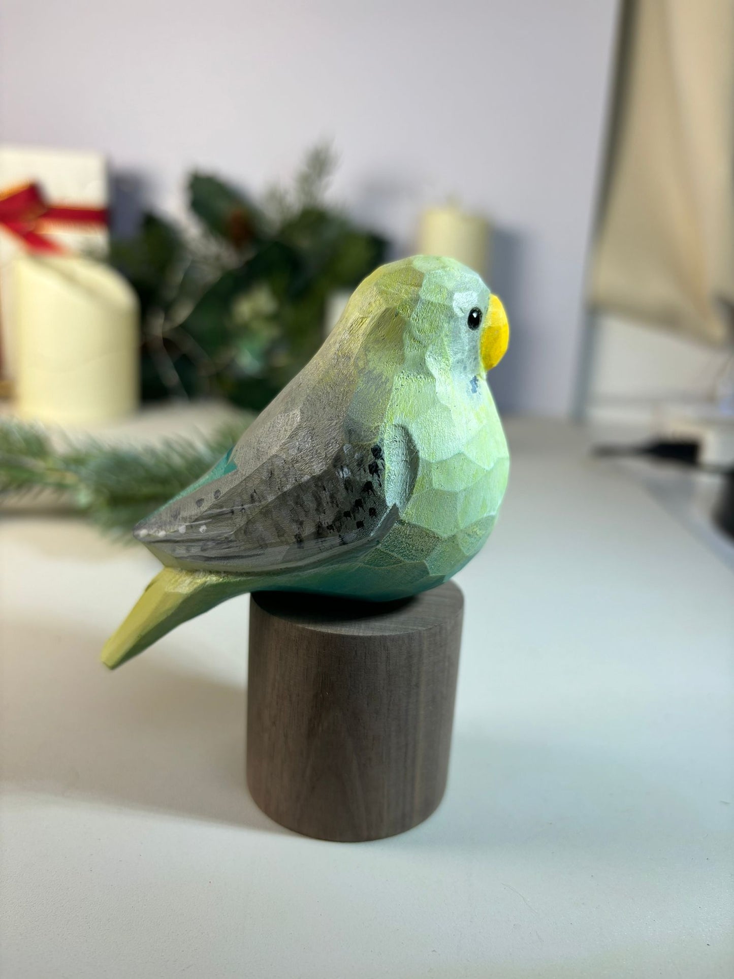 Budgie on Stand