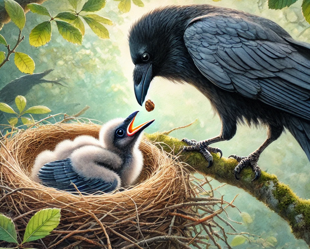 Understanding the Life of a Baby Crow