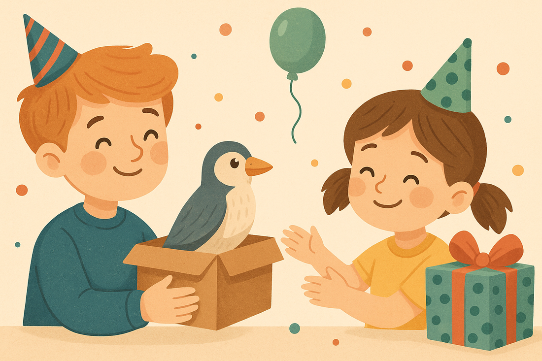 Bird Wooden Craft as a Birthday Gift for Kids