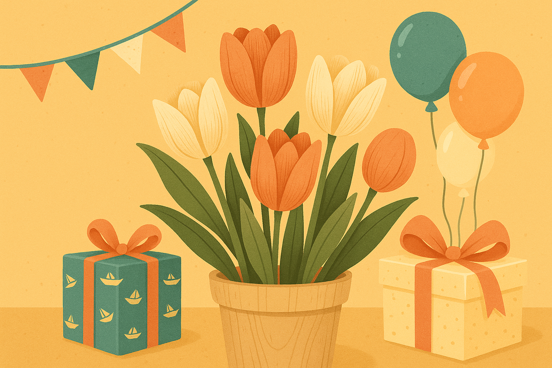 Tulip Wooden Craft as a Birthday Gift for Mum