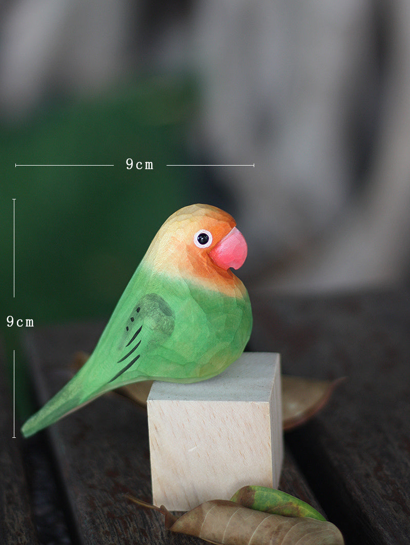 Lovebirds Couple on Stand