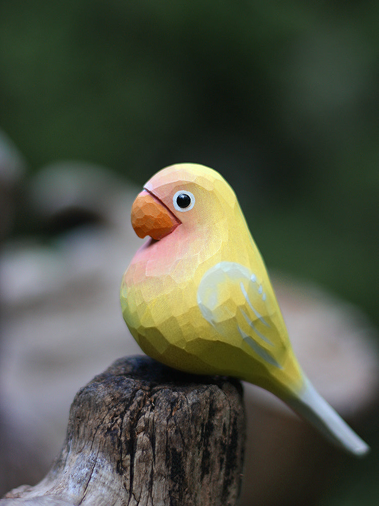 Lovebirds Couple on Stand
