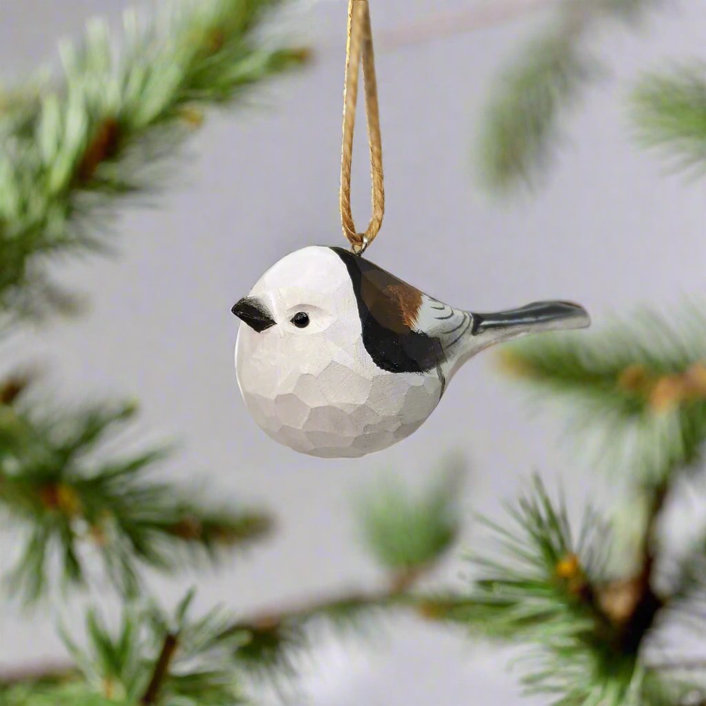 Long-tailed tit Hanging
