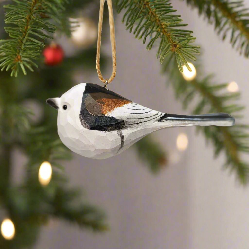 Long-tailed tit Hanging