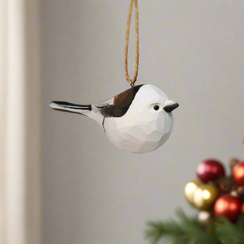 Long-tailed tit Hanging