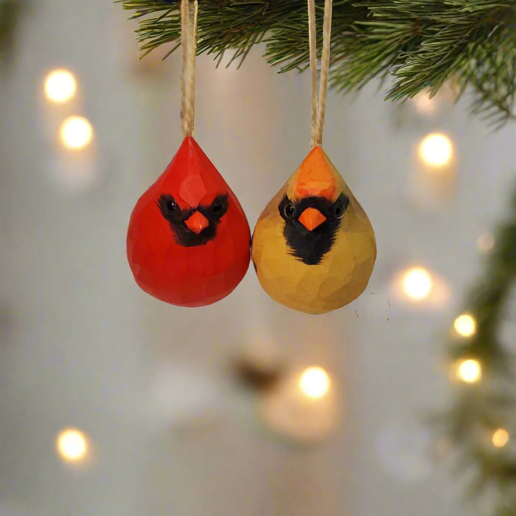 Couple Cardinal Hanging