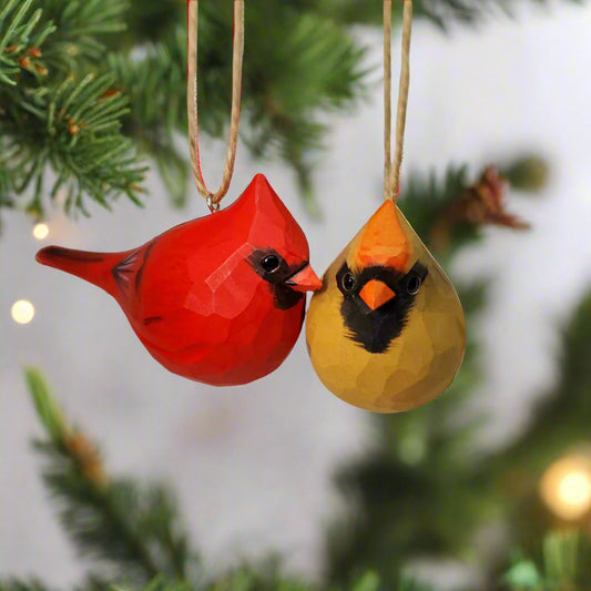Couple Cardinal Hanging