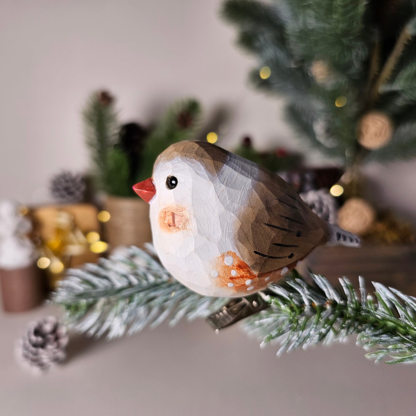 Zebra Finch Bird Clip-on