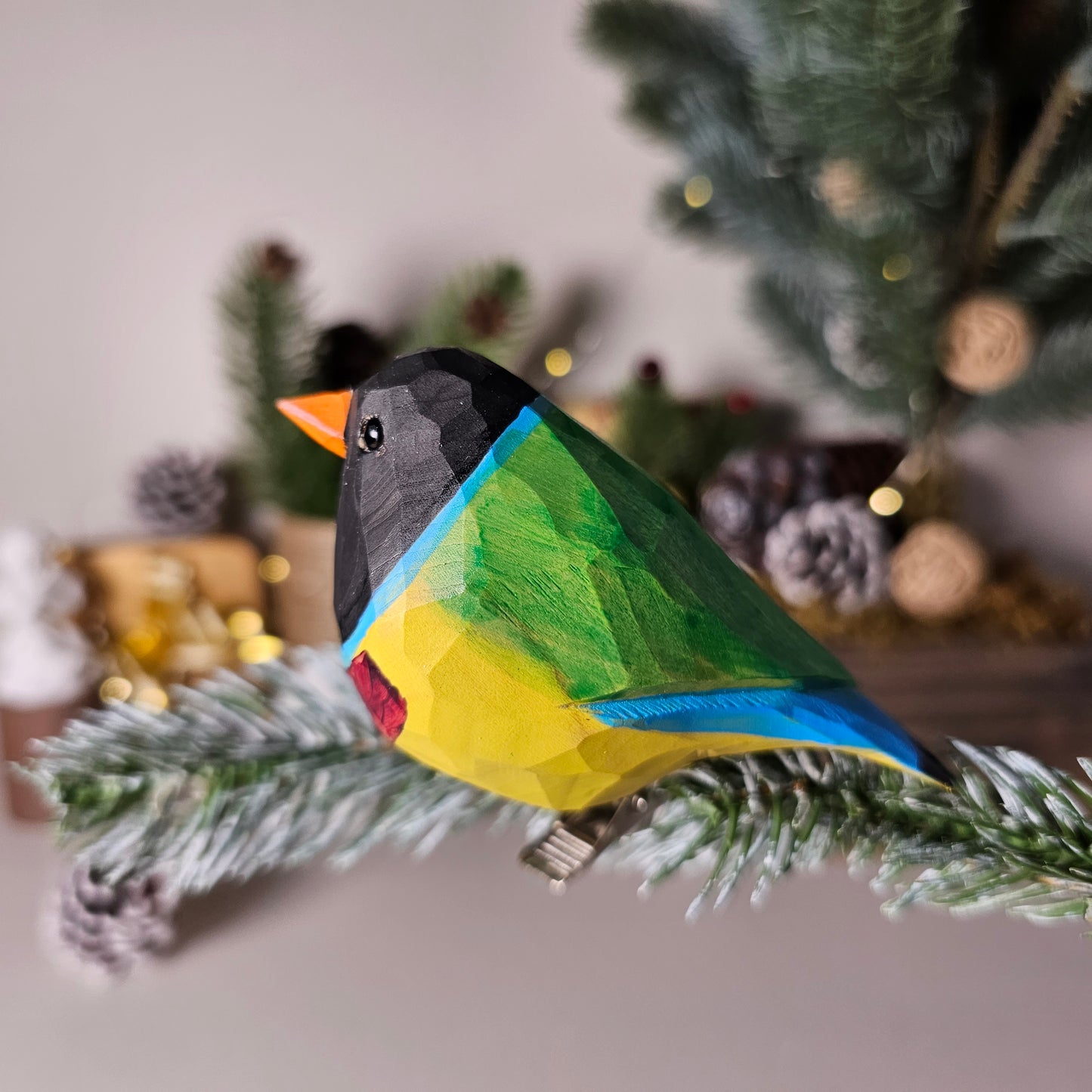 Gouldian finch Clip-on
