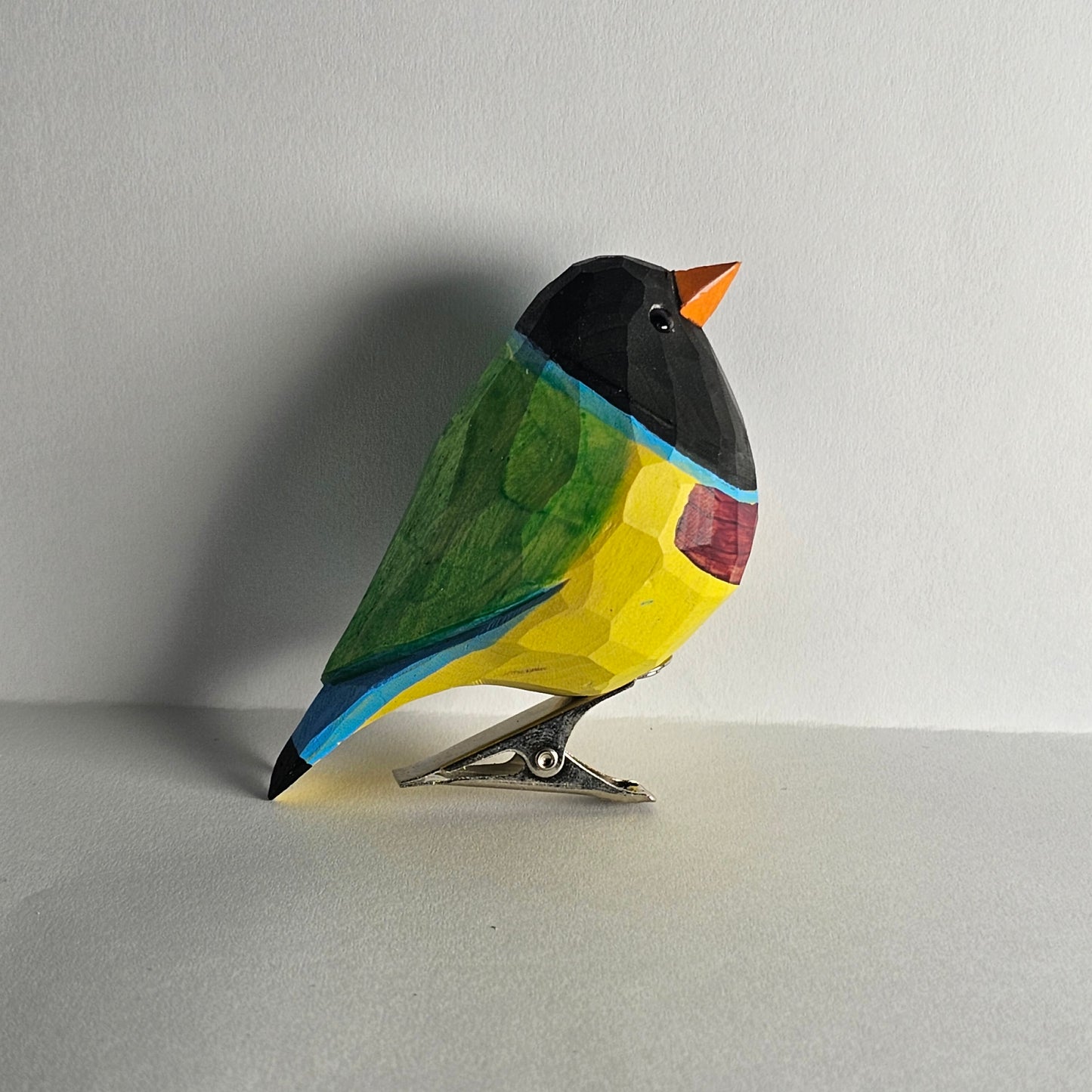 Gouldian finch Clip-on
