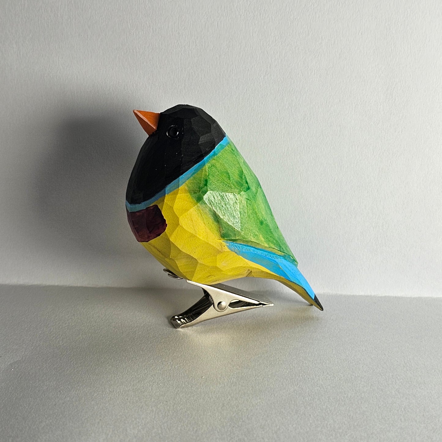 Gouldian finch Clip-on