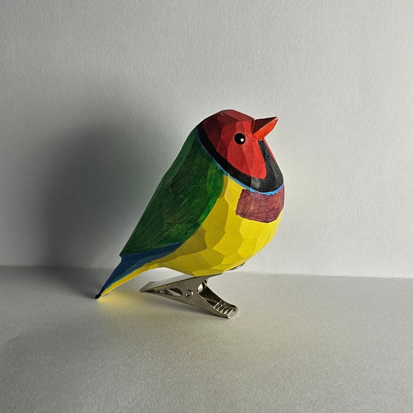 Gouldian finch Clip-on