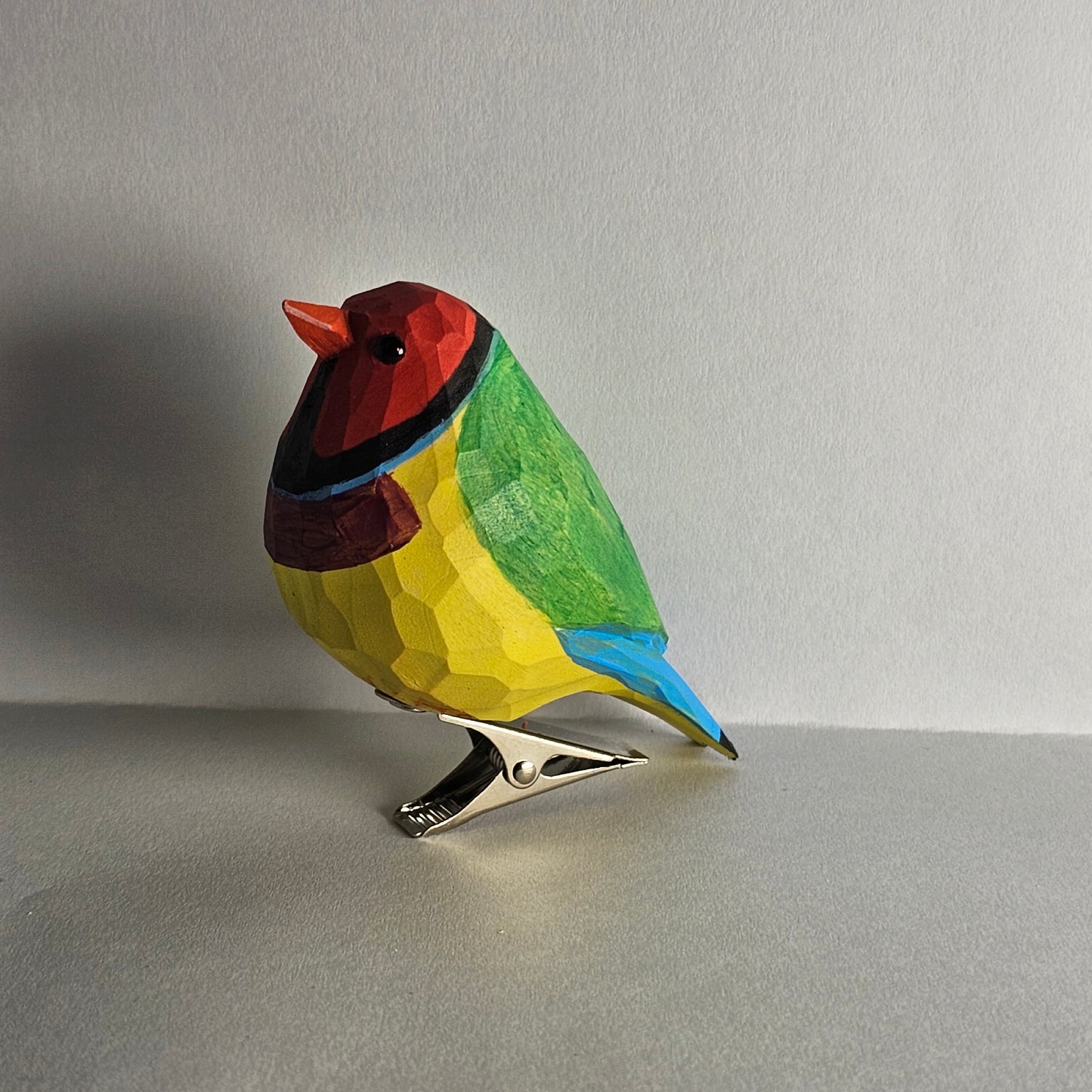 Gouldian finch Clip-on