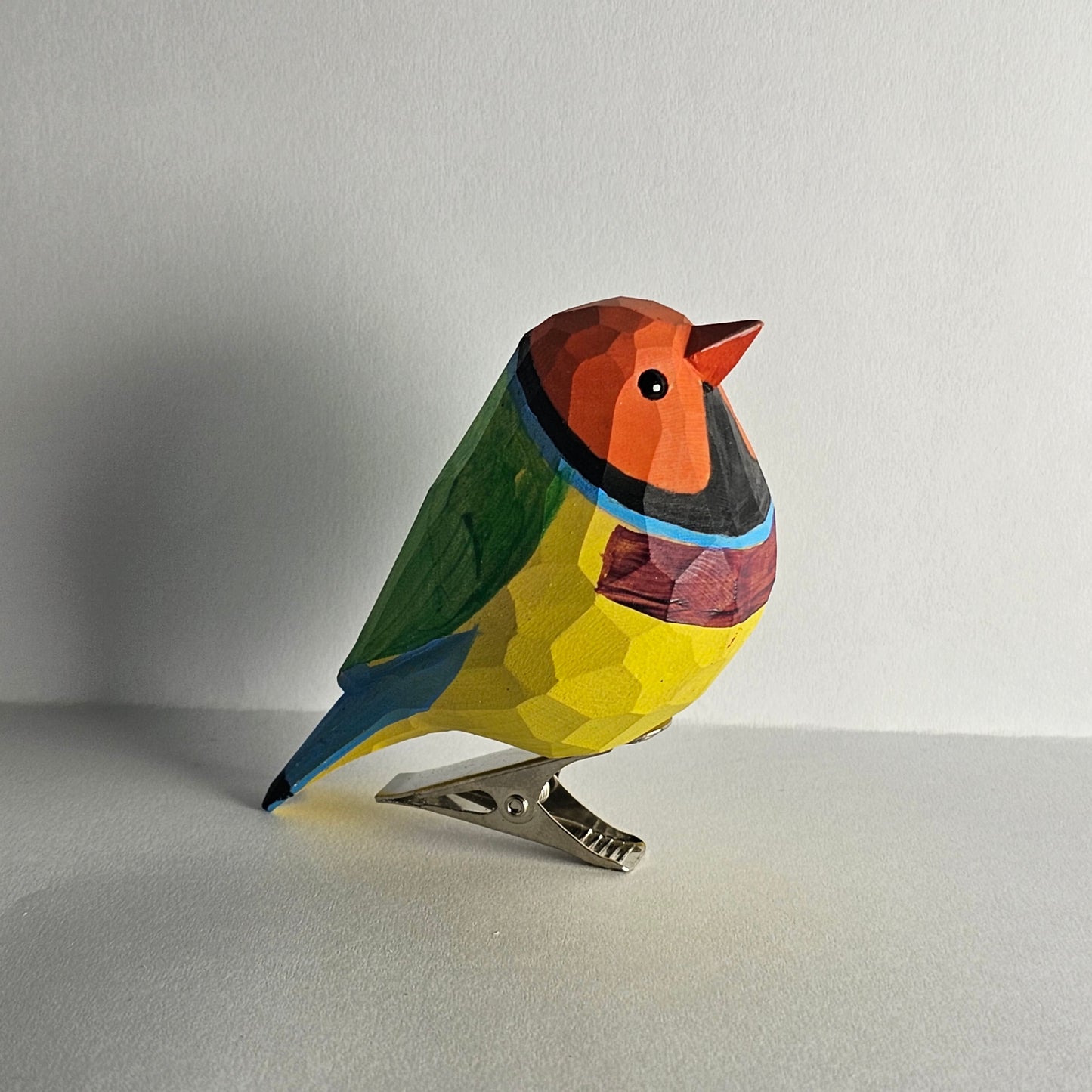 Gouldian finch Clip-on
