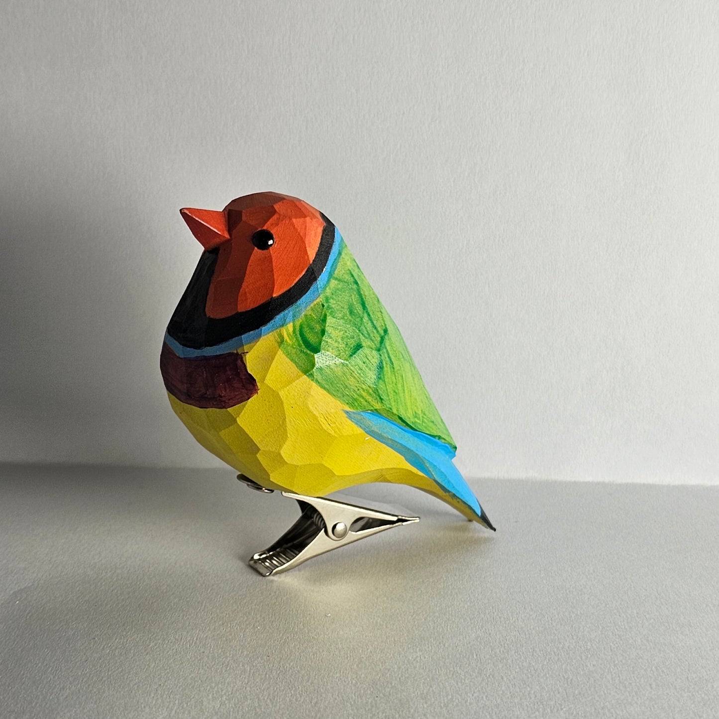 Gouldian finch Clip-on