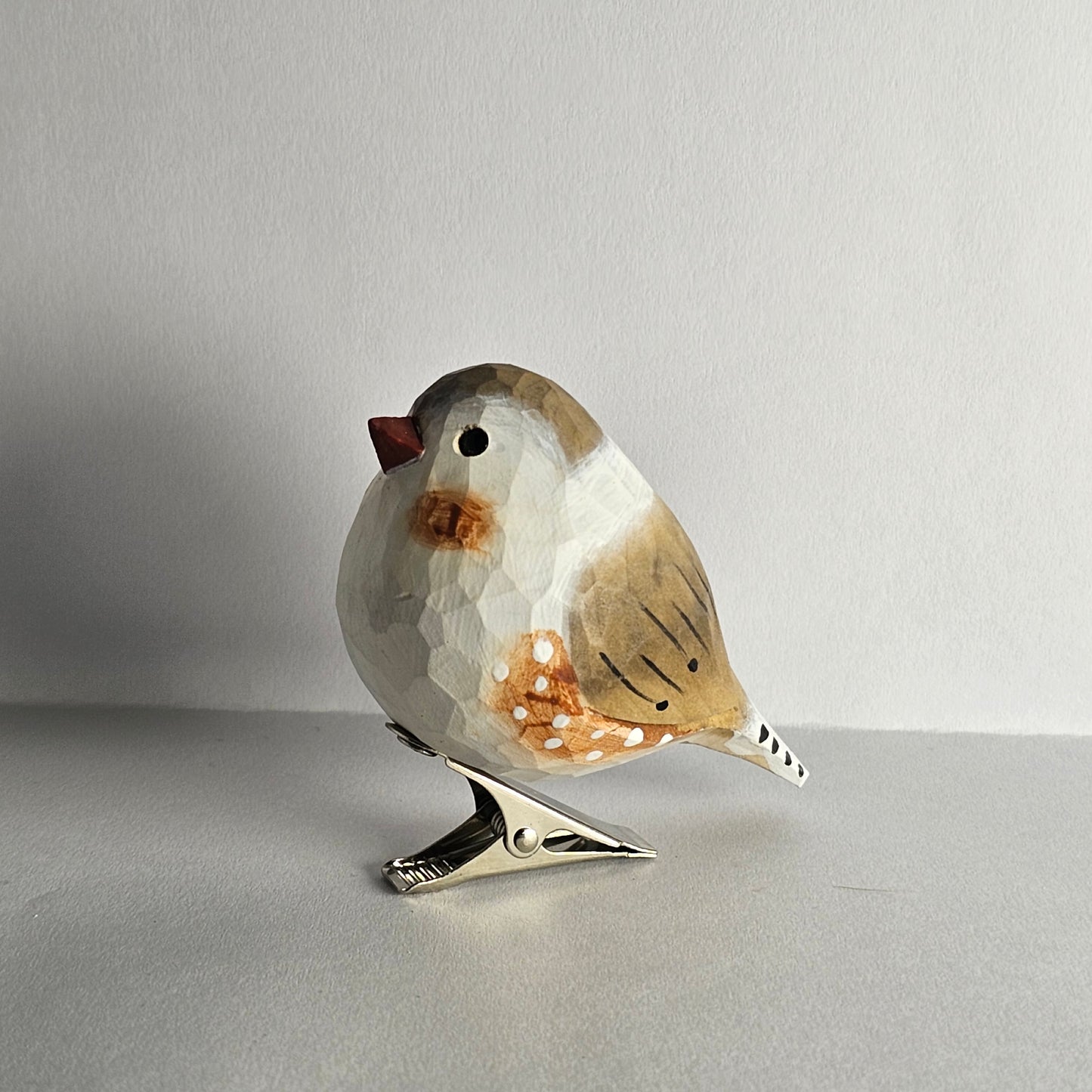 Zebra Finch Bird Clip-on