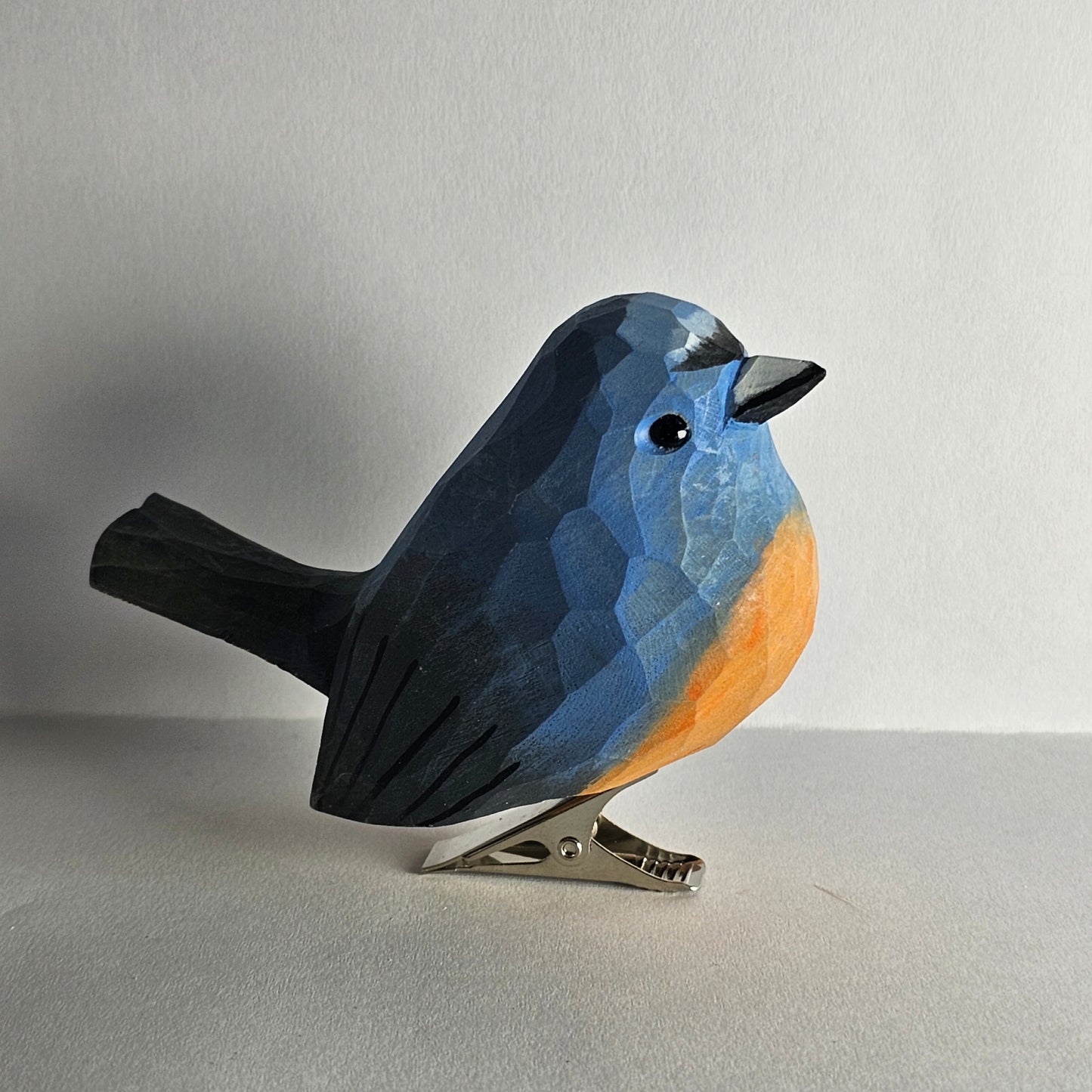 Snowy-Browed Flycatcher Bird Clip-on