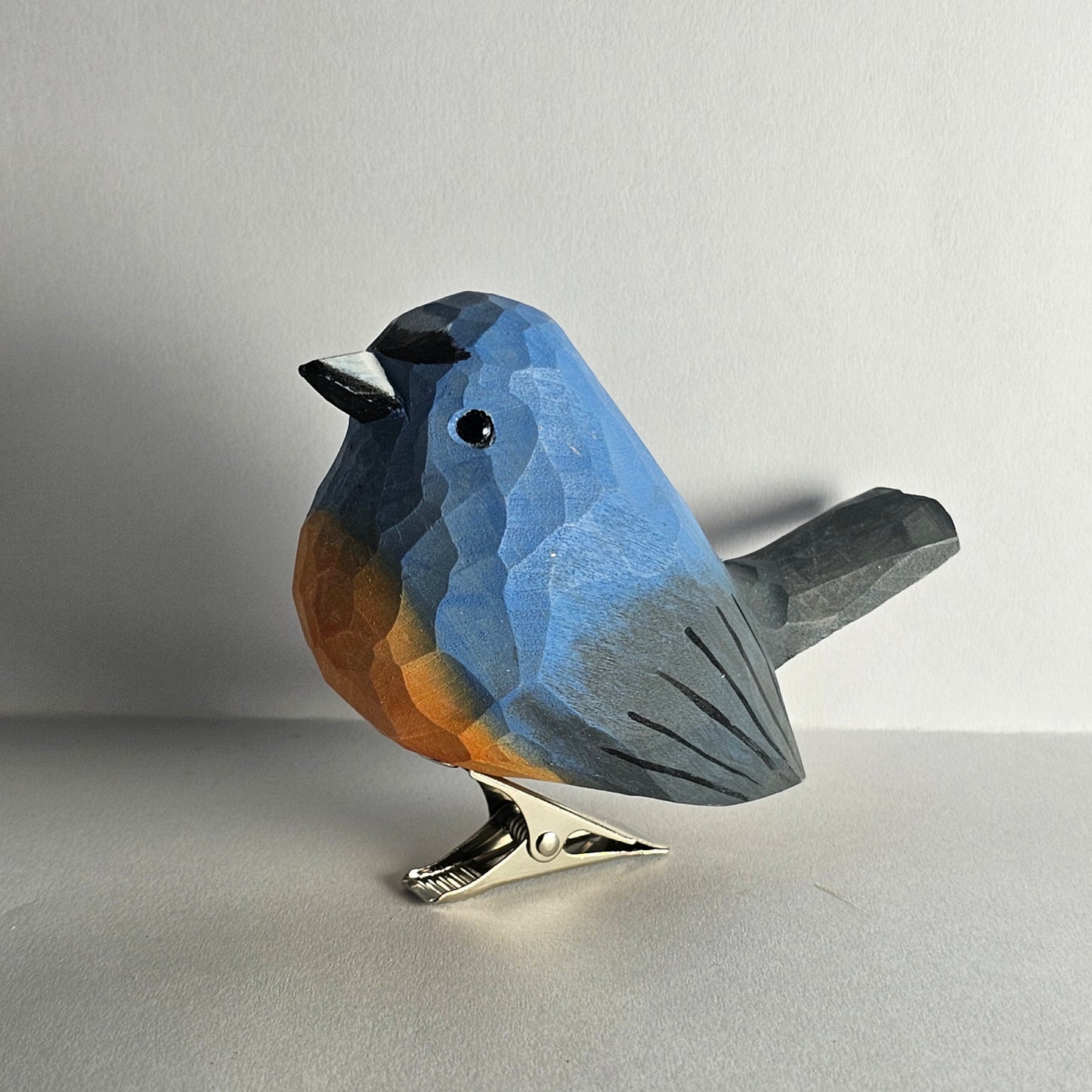 Snowy-Browed Flycatcher Bird Clip-on