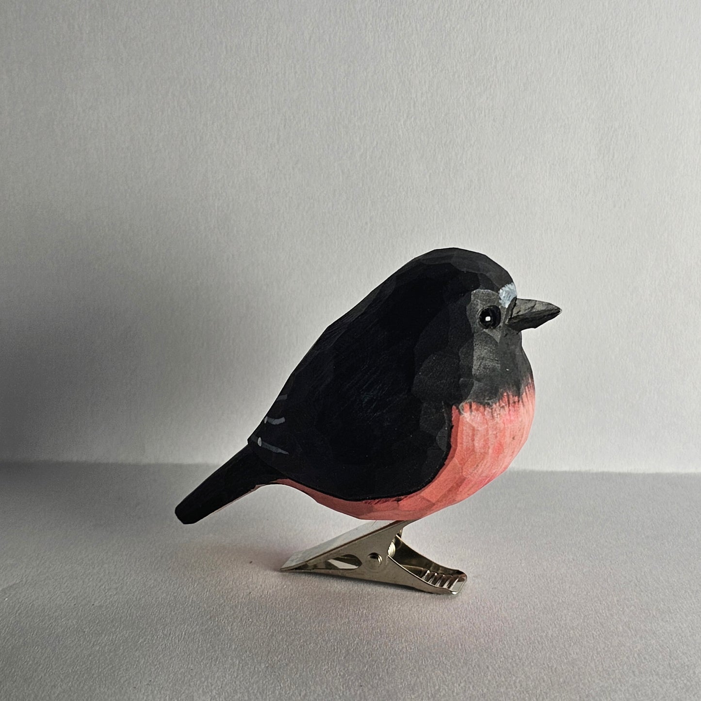 Pink Robin Clip-on