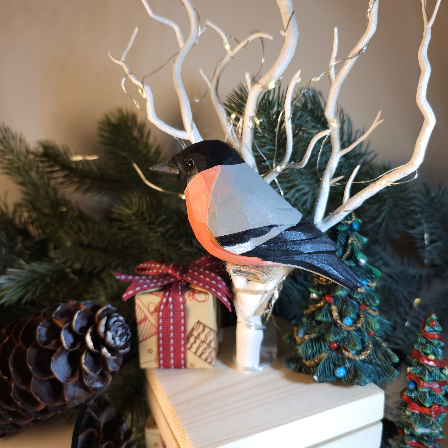 Bullfinch on Stand