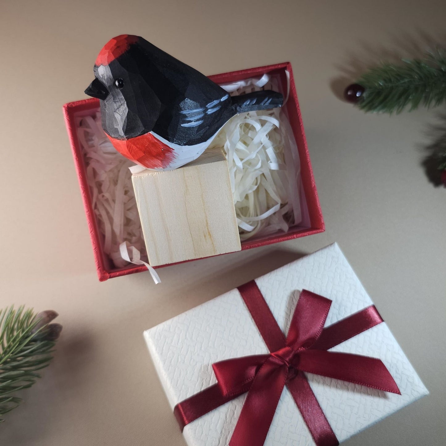 Bird on Stand with Gift Box Set