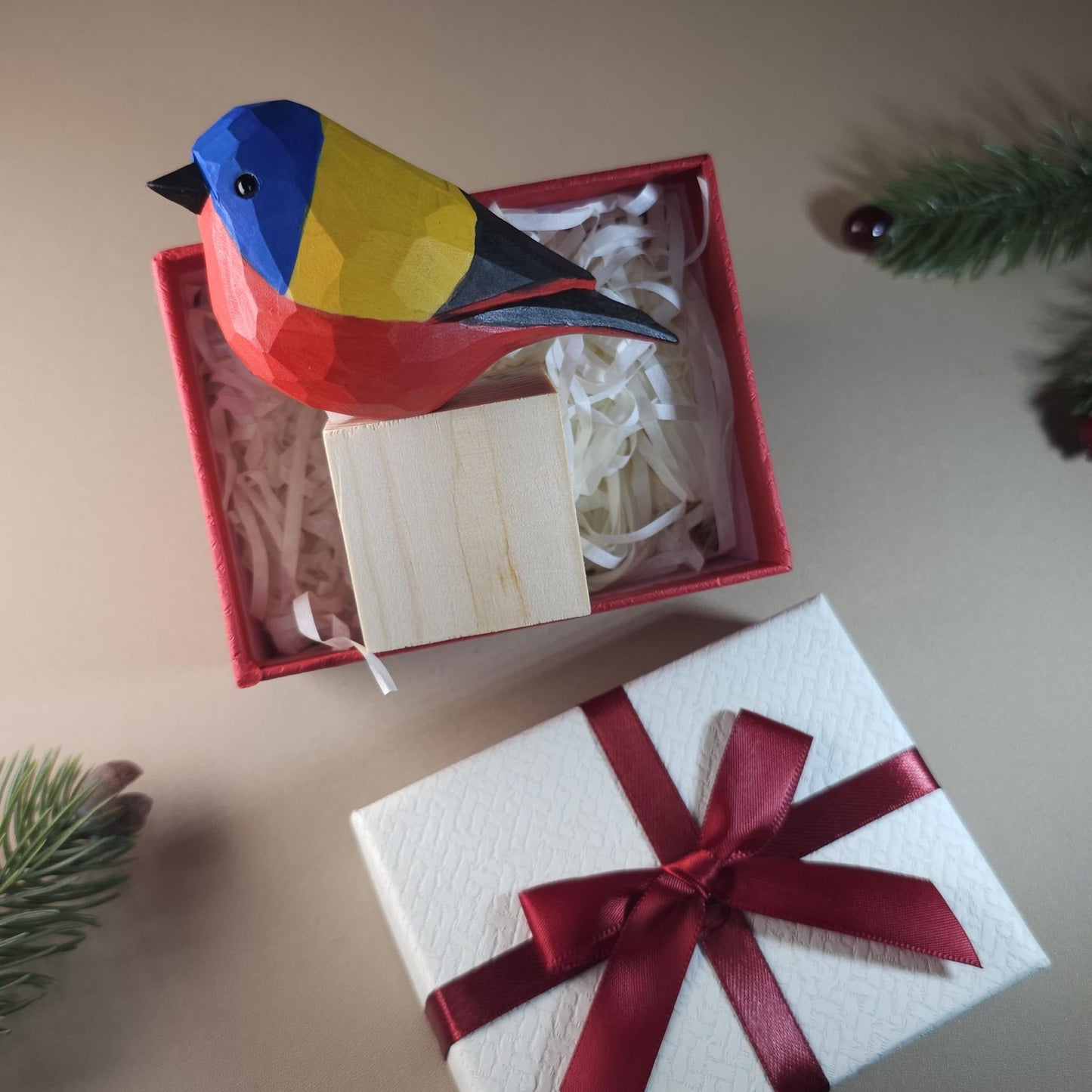 Bird on Stand with Gift Box Set
