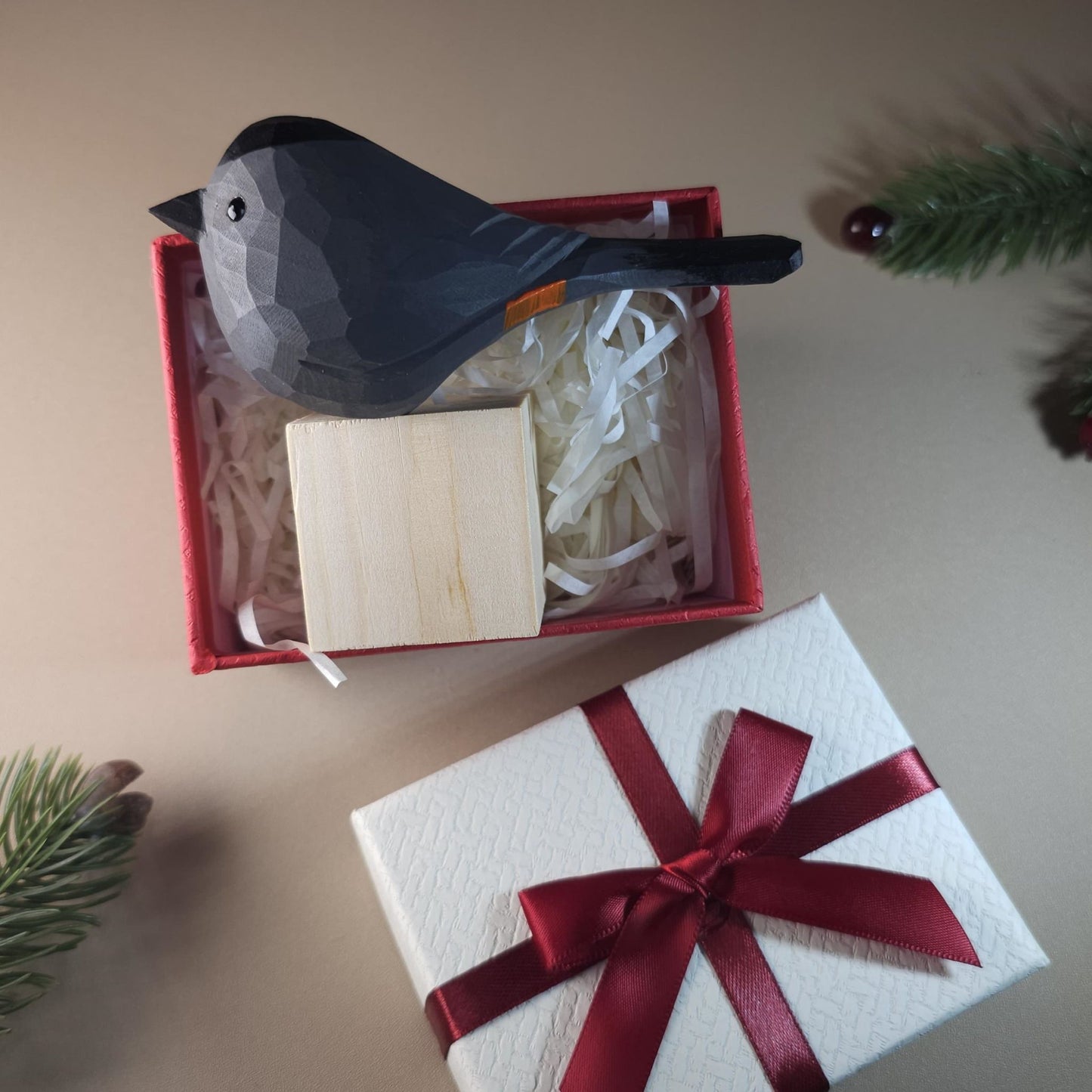 Bird on Stand with Gift Box Set
