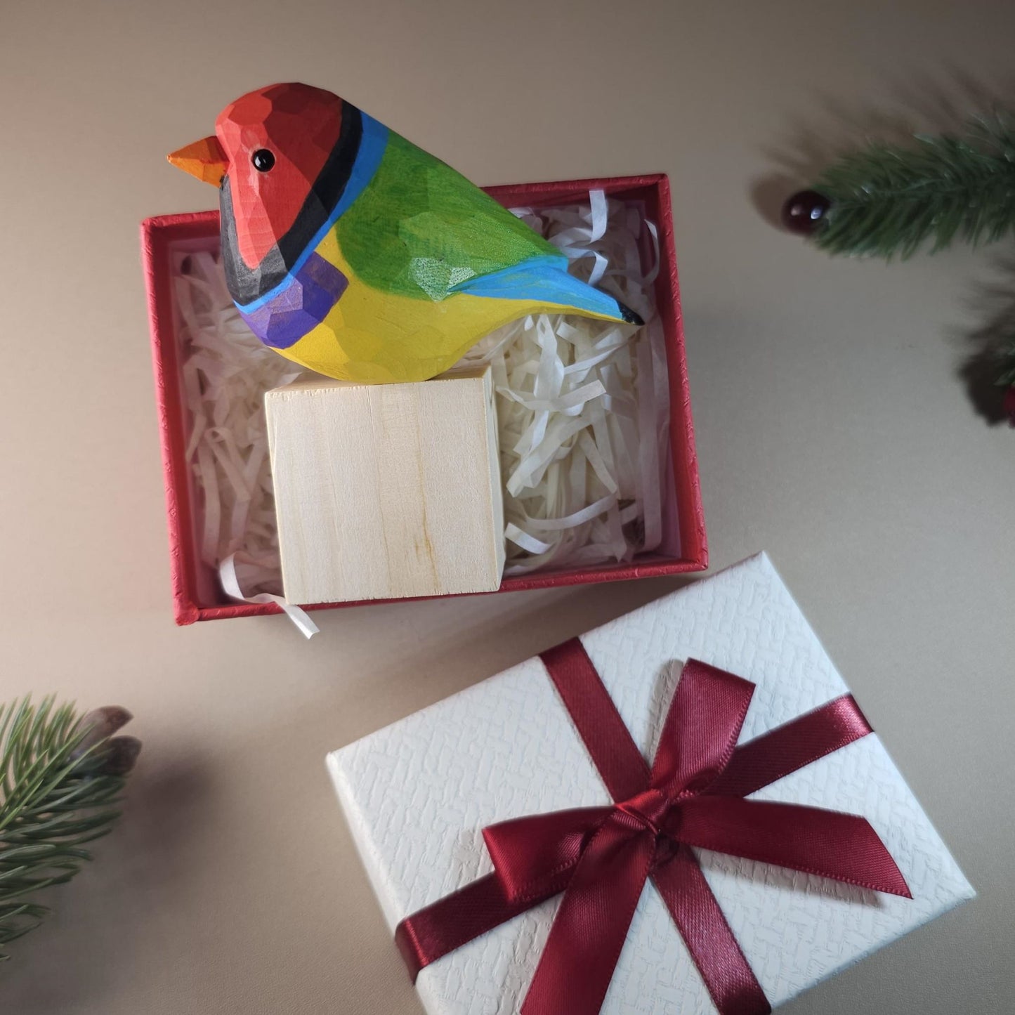 Bird on Stand with Gift Box Set