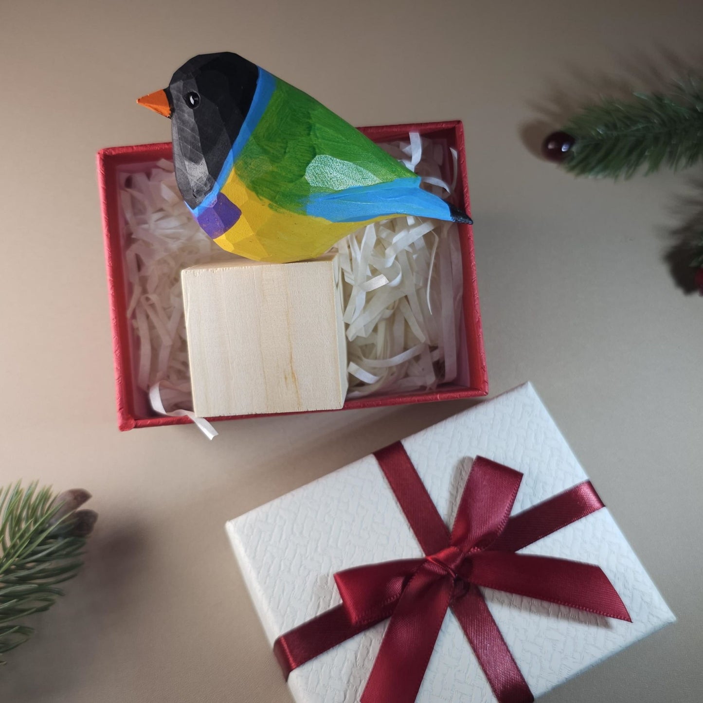 Bird on Stand with Gift Box Set