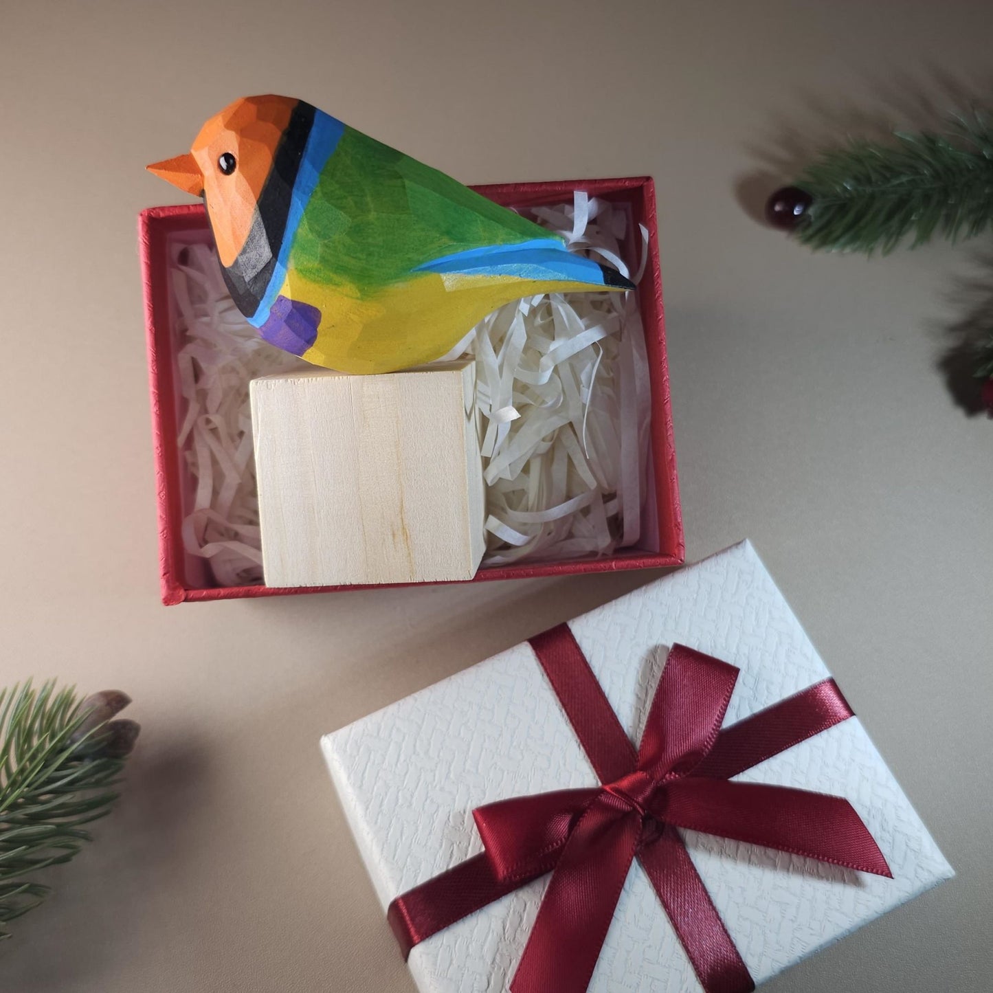 Bird on Stand with Gift Box Set