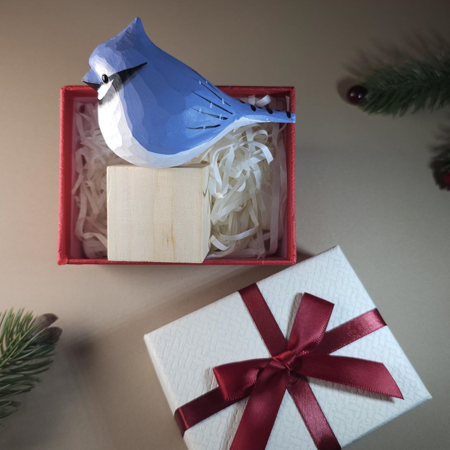 Bird on Stand with Gift Box Set