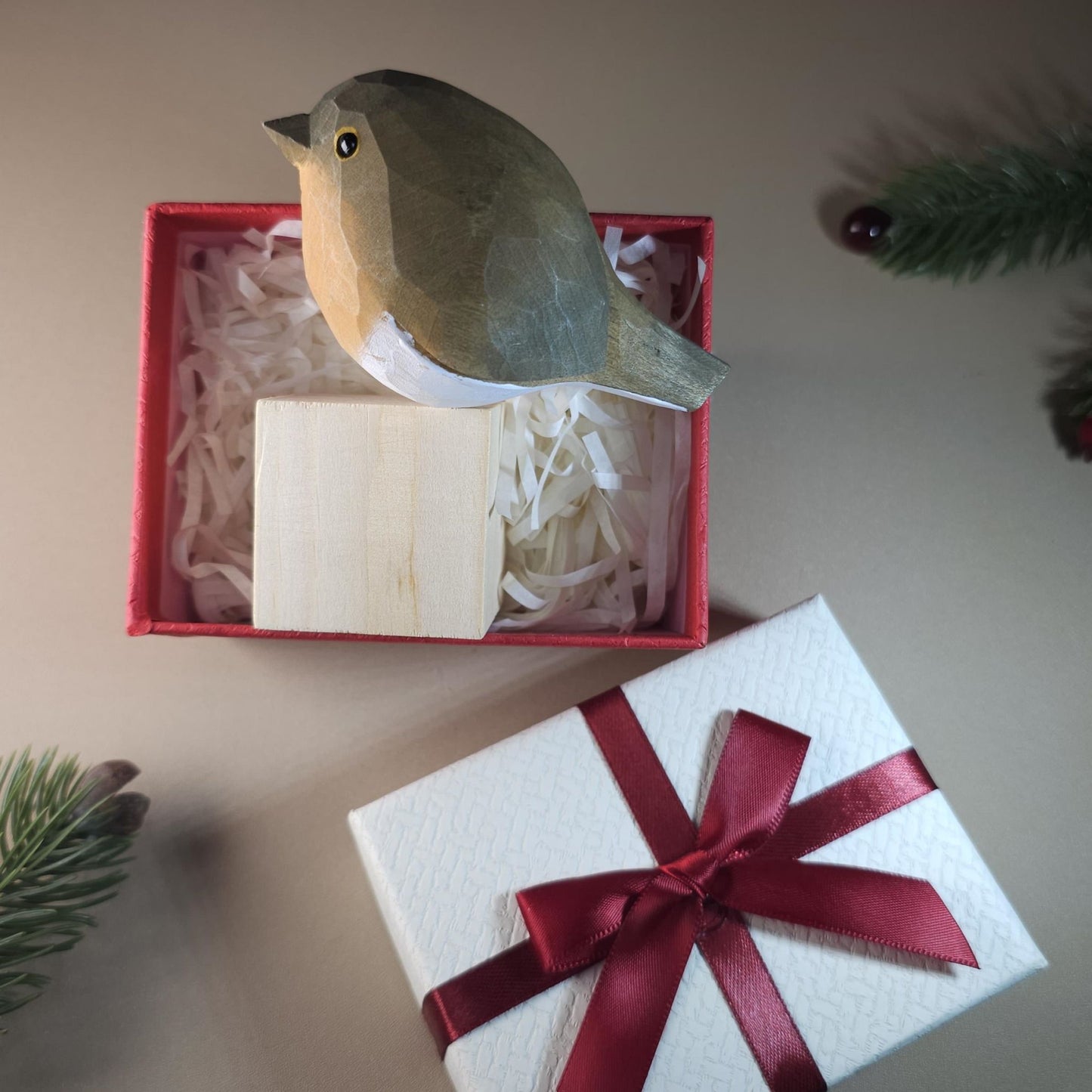 Bird on Stand with Gift Box Set