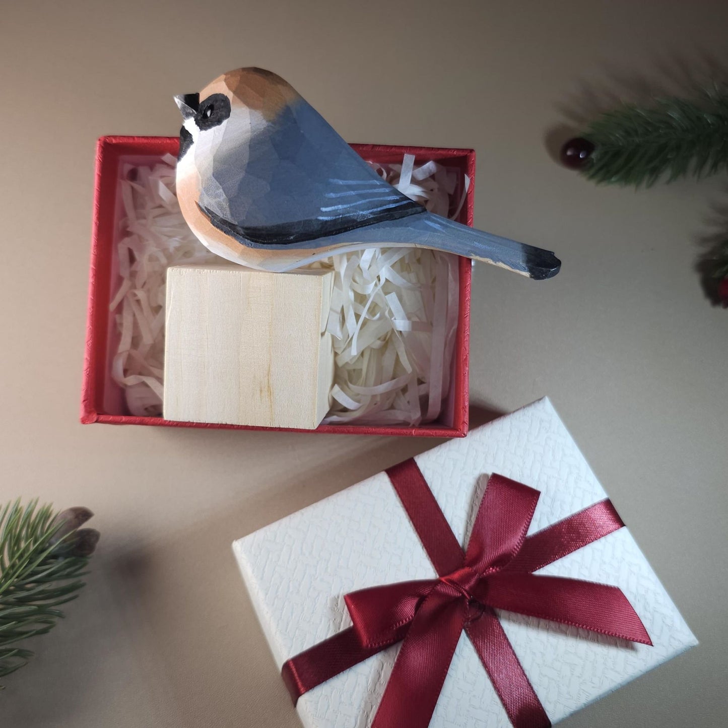 Bird on Stand with Gift Box Set