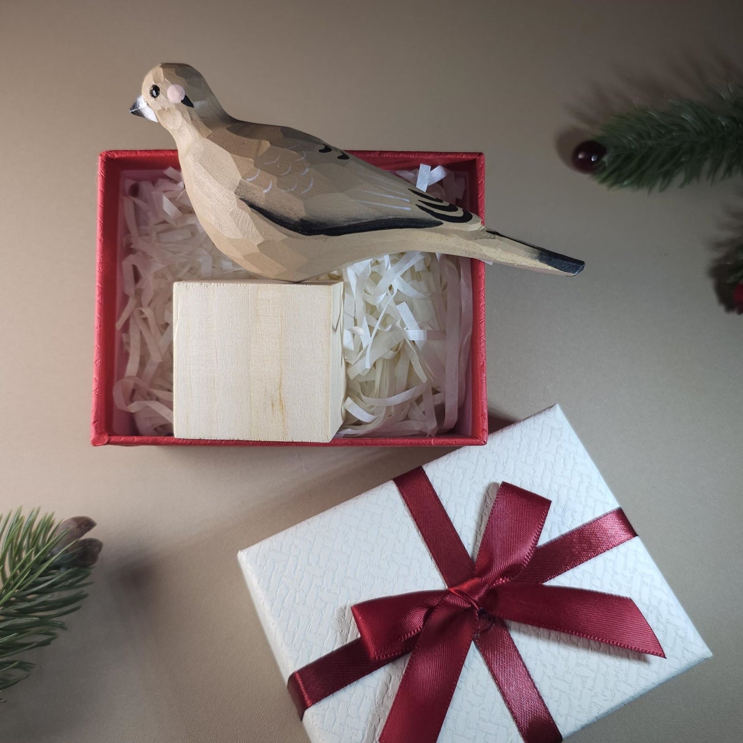 Bird on Stand with Gift Box Set
