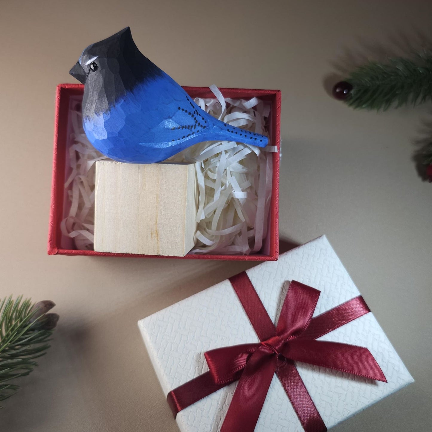 Bird on Stand with Gift Box Set