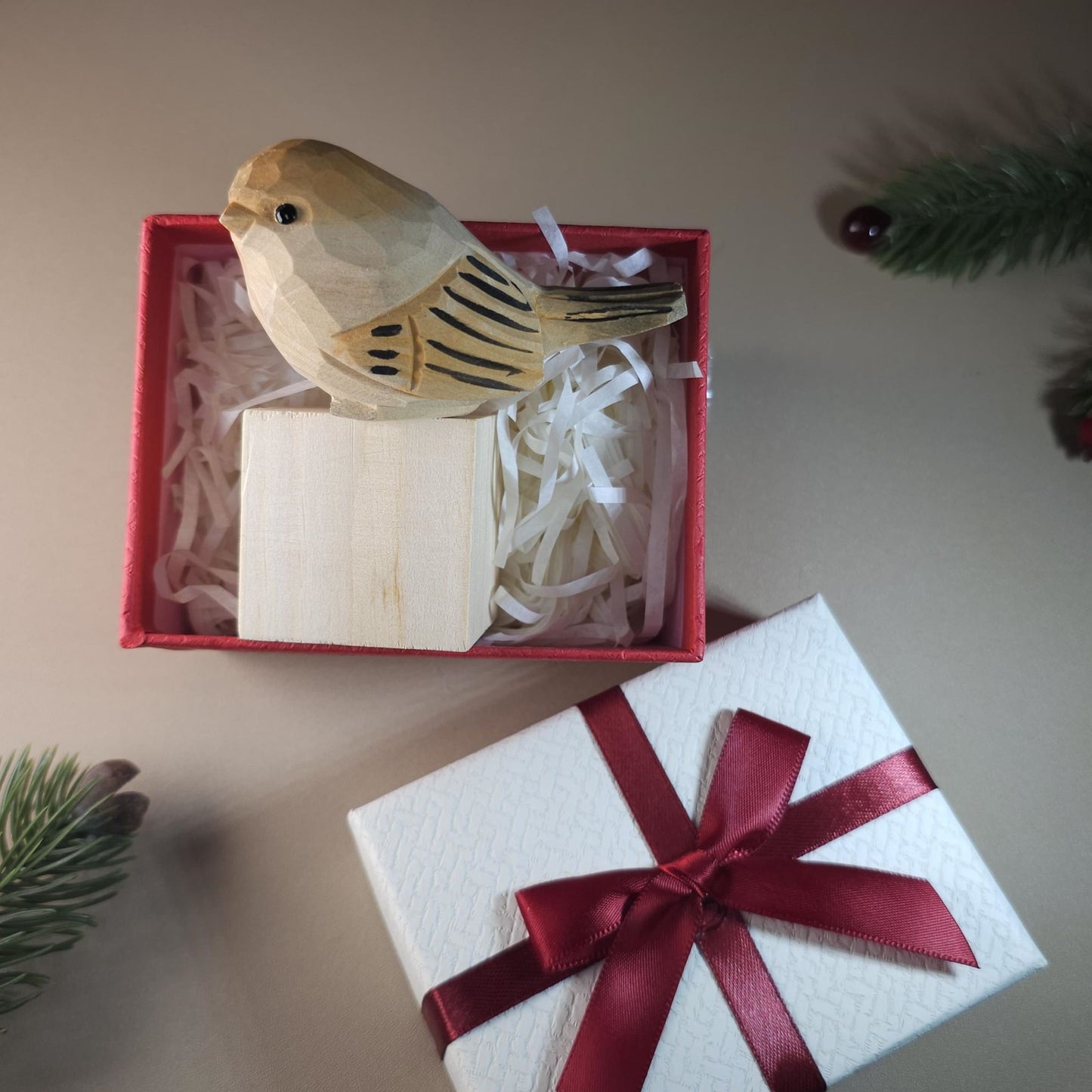 Bird on Stand with Gift Box Set