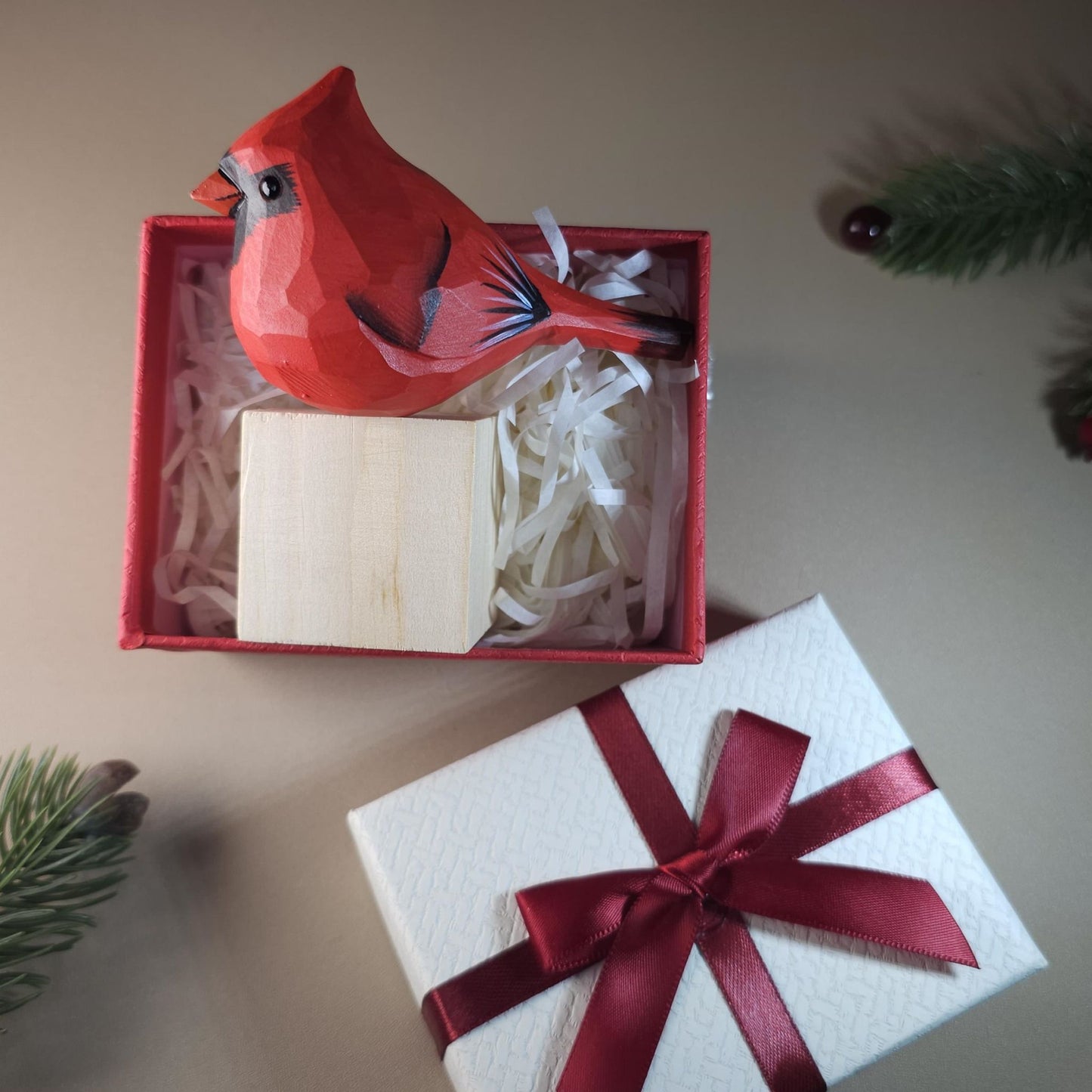 Bird on Stand with Gift Box Set