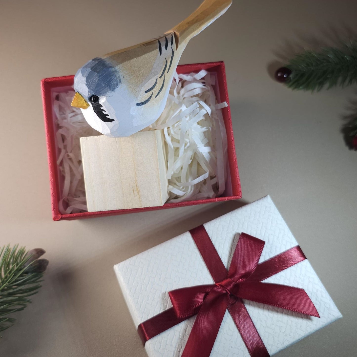 Bird on Stand with Gift Box Set