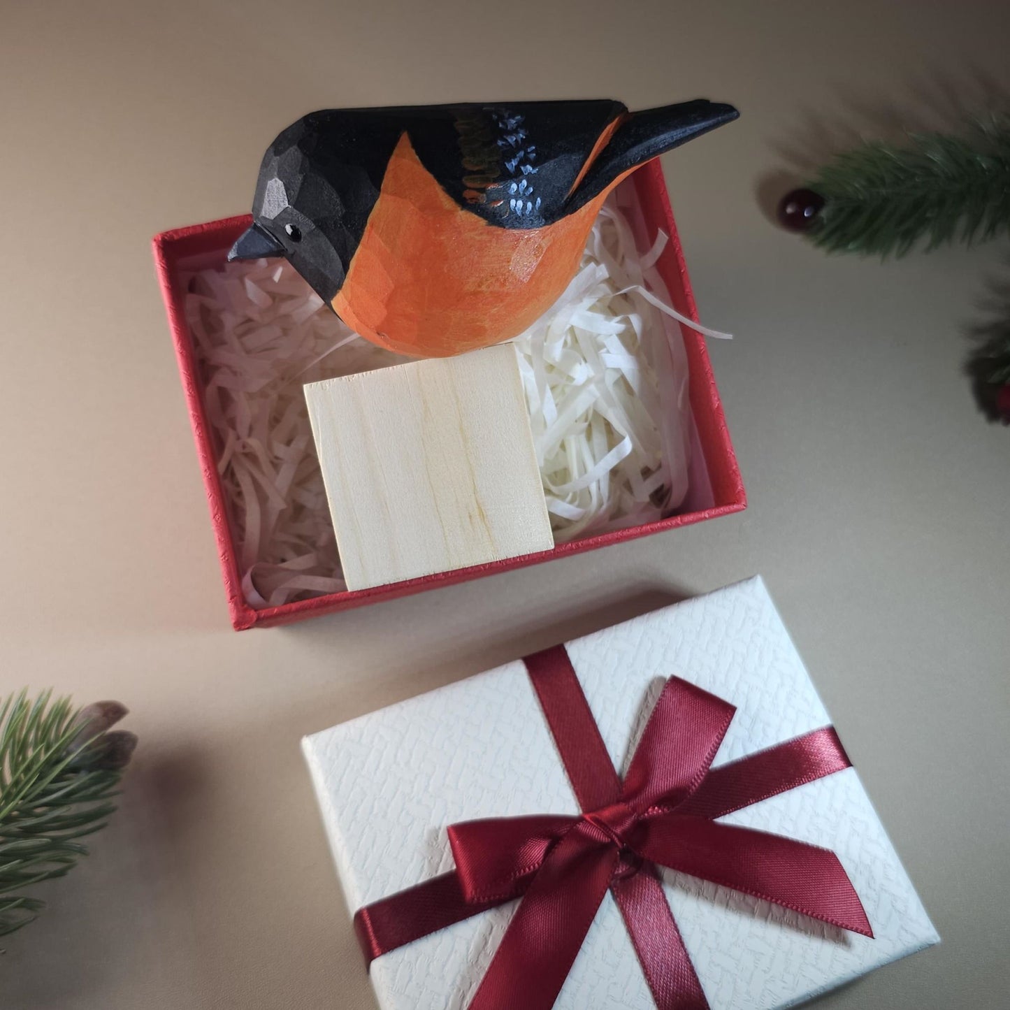 Bird on Stand with Gift Box Set