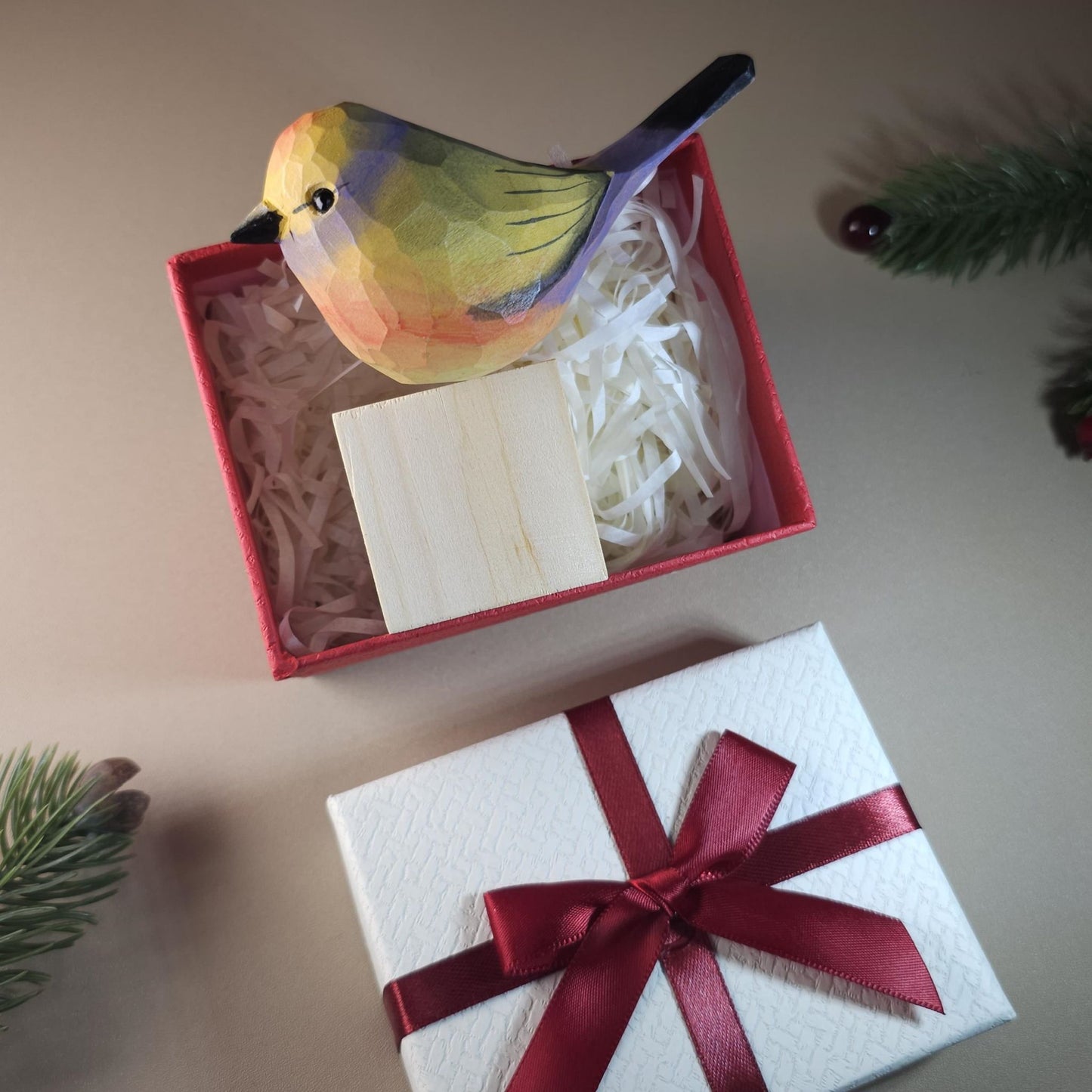 Bird on Stand with Gift Box Set