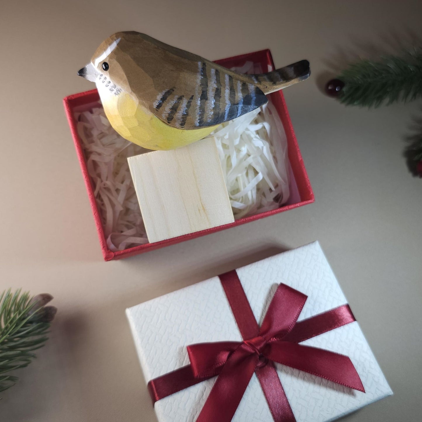 Bird on Stand with Gift Box Set