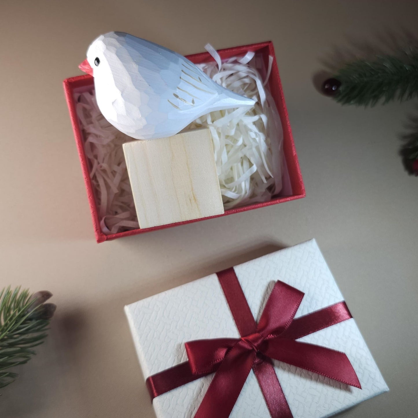 Bird on Stand with Gift Box Set