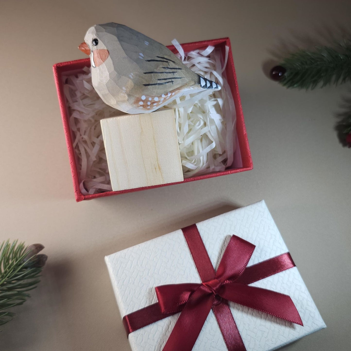 Bird on Stand with Gift Box Set