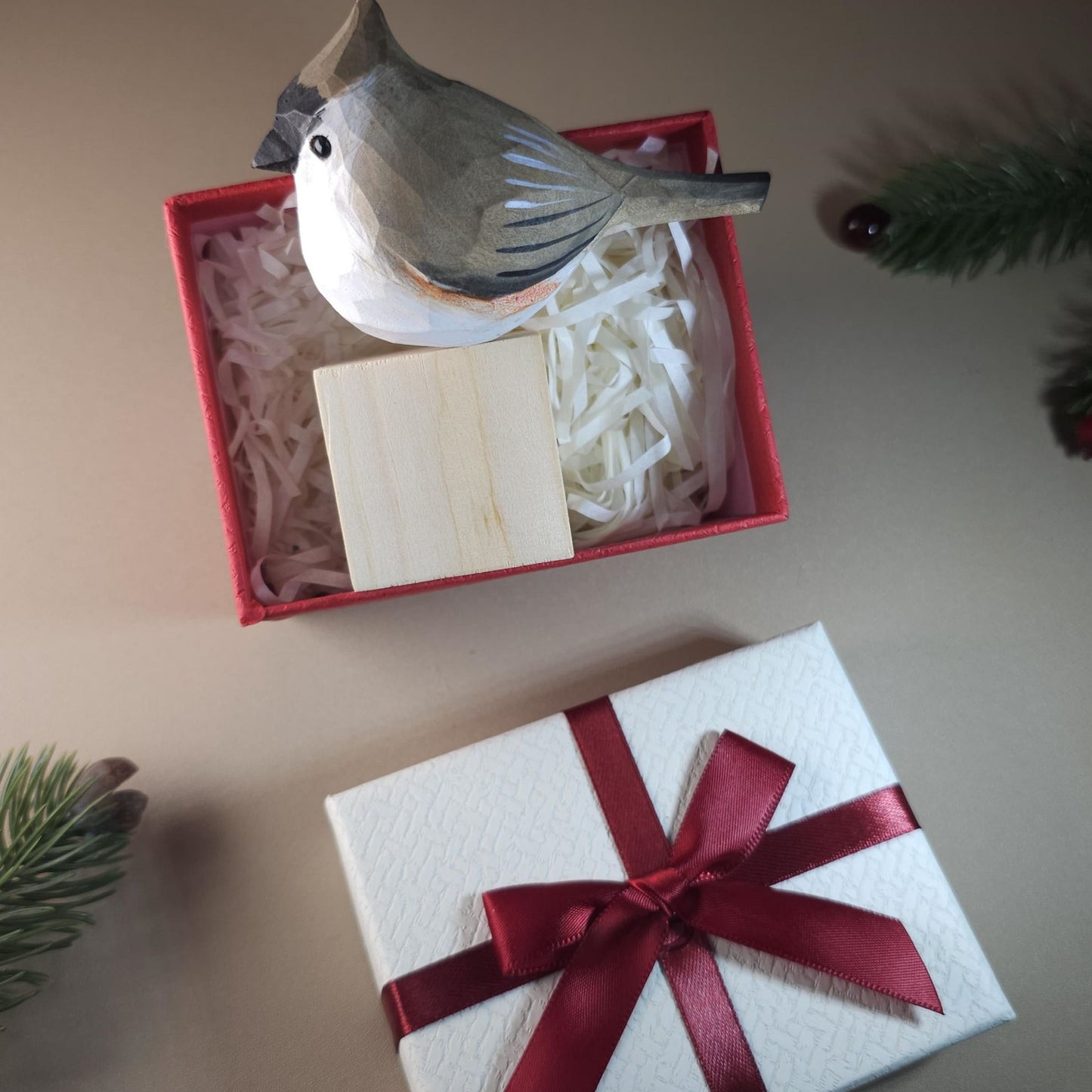 Bird on Stand with Gift Box Set