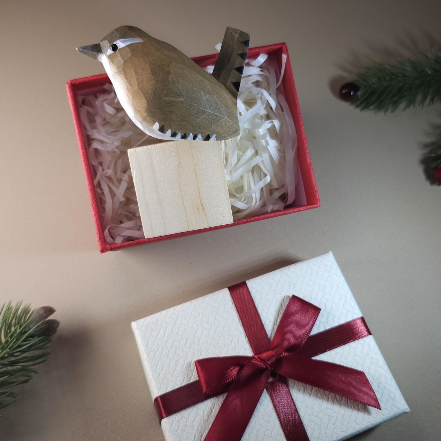 Bird on Stand with Gift Box Set