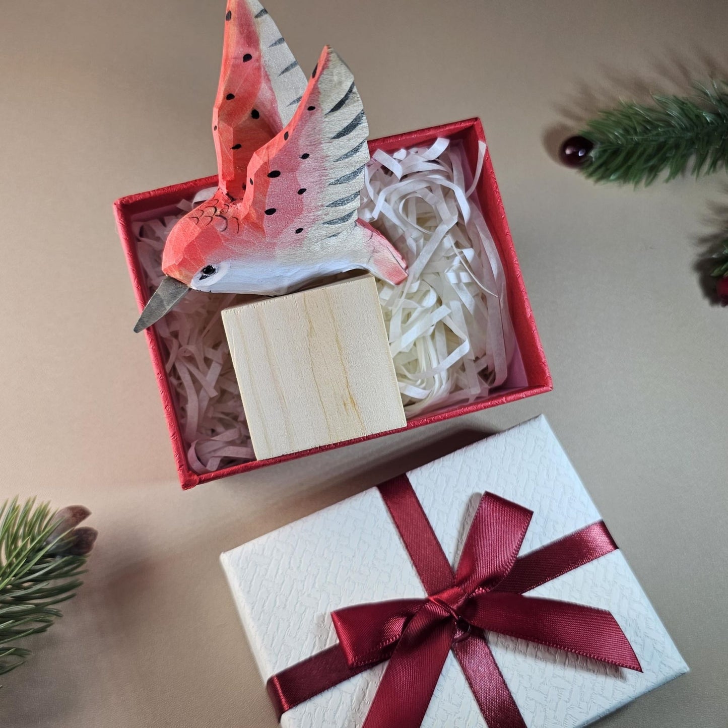 Bird on Stand with Gift Box Set