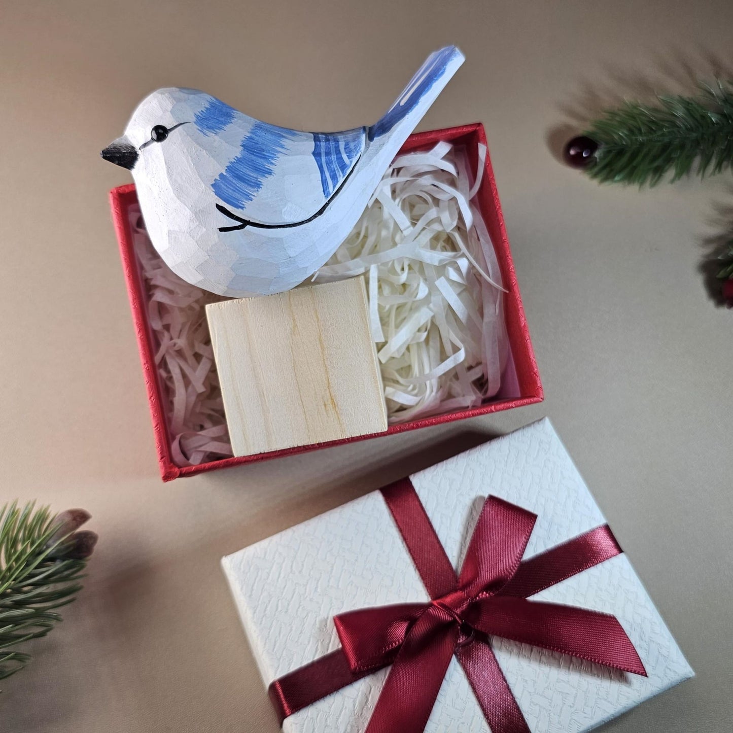 Bird on Stand with Gift Box Set